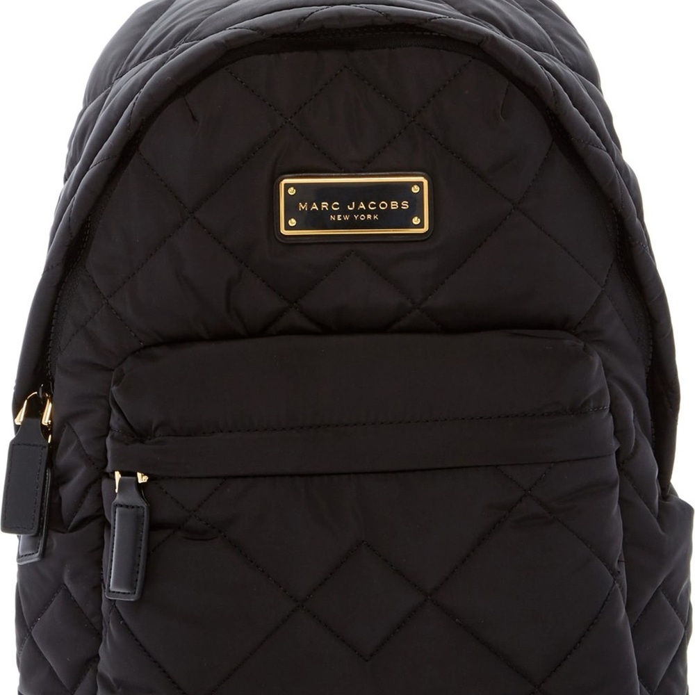 Marc Jacobs Black Quilted Backpack